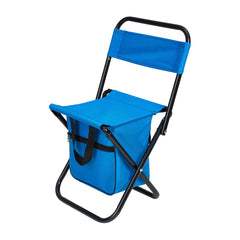 1PC Folding Chair with Storage, Foldable Fishing Seat Lightweight Chair, Portable Chair Home, Small/Large More Colors