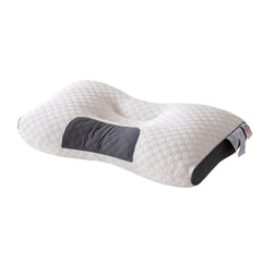 1/2PCS Soft Knitted Cotton Massage Neck Pillow, Suitable For Sleep, Soft, Adjustable Ergonomic Contour Support Pillow, High-quality Pillow Core, Detachable Pillowcas