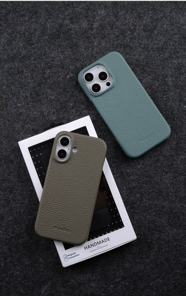 Phone Case - High-Quality Leather Case Designed for The for Iphone 17 Pro Max Featuring Magnetic Support, Also Compatible with The for Iphone 16 Pro, Providing a Sturdy Cover
