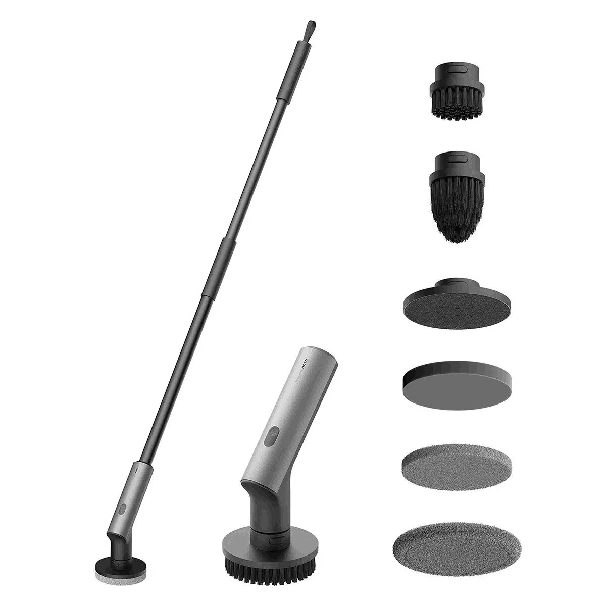 HOTO Cordless Spin Scrubber with 6 Brush Heads