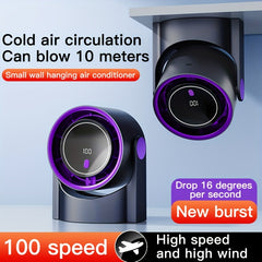 2025 New Upgrade Large Battery Portable Fashion Desk Fan Air Conditioner, 5-Speed Wind Cooling