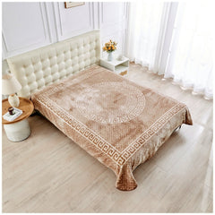 4B - Apollo Greek Throws - Greek Key Pattern Throw Blanket – Soft, Lightweight & Decorative Sofa Throw – Elegant Design for Bedroom, Couch & Living Room Decor