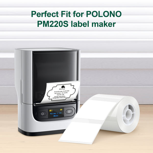 230 Self-adhesive Self-adhesive Paper Labels, 40X30mm (1.57''x1.18'') Thermal Label Tape for PM220/PM230 Label Maker, Home/Office/Business Multi-Purpose Label Tape Replacement