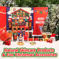 Advent Calendar 2025 Christmas for Women, 24Pcs Bath Sets for Women Gift Christmas Spa Gift Set with Christmas Tree Bracelet, Bubble Bath, Xmas Decorations Etc, Xmas Gift Idea for Mum, Daughter
