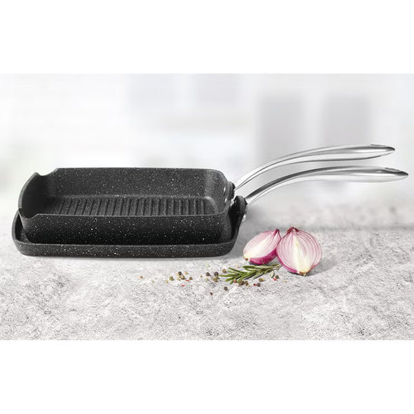 The Rock Grill Pan & Griddle Set, 2 Piece