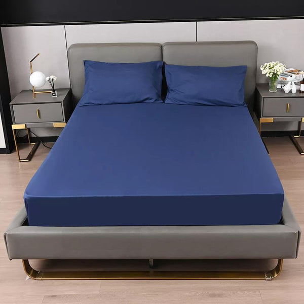 ELAFY Assorted Colour Surprise Fitted Sheet – Elasticated Polycotton, 25cm Extra Deep – Single, Double, King, Super King Luxury Premium