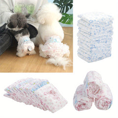 Disposable Dog Nappies Super Absorbent for Dogs, Disposable Dog Nappies Super Absorbent, Dog Wraps for Female Dogs/Male Dogs, Pet Training