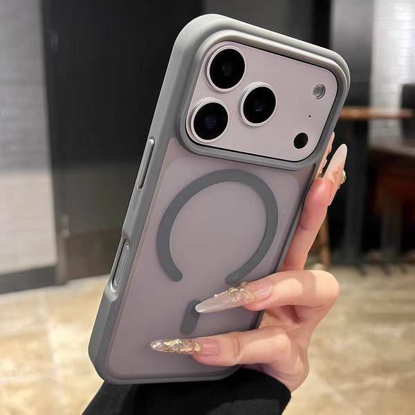 Phone Case: Business Advanced Colorful Translucent Phone Case for iPhone 17 Air 16 E 15 14 13 12 Pro Max Plus Shockproof Protect Hard Cover Strong Magnetic Wireless Charging Luxury New Cases