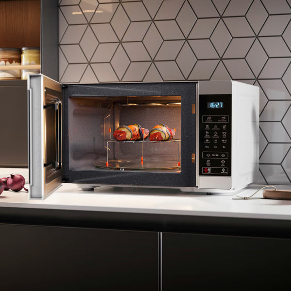 Sharp 28 Litre 900W Digital Microwave with 1100W Grill, YC-MG81U-S