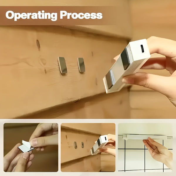 3pcs Warm/White Light 20cm/30cm/50cm Motion Sensor LED Induction Light USB Charging, Magnetic Non Perforated Long Night Light, Suitable for Home and Office Use, Back to School Gift