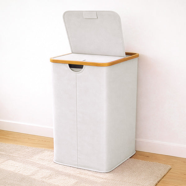 140L Lid Laundry Basket with Extra large Washing with 2 Removable Laundry Bags