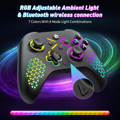 Gamrombo Wireless Controller for Xbox One, Xbox Series X/S, Xbox One X/S, PC, LED Gaming Controller with Turbo,Macro Function,3.5Mm Audio Jack, Need Update the Software to Pair with the Xbox