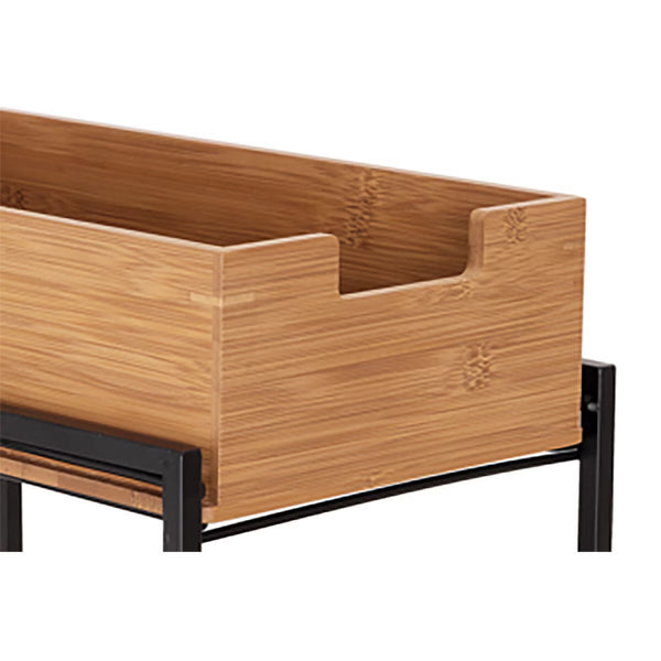 Seville Classics Bamboo 2-Tier Sliding Drawer Organiser