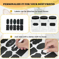 5-in-1 Wooden Pet Food Storage + 3 Plastic Jars + 1 Sticker – Uncharged Container for Dog & Cat Food Storage – Durable Wood Material Farmhouse Style Organizer for Pet Treats