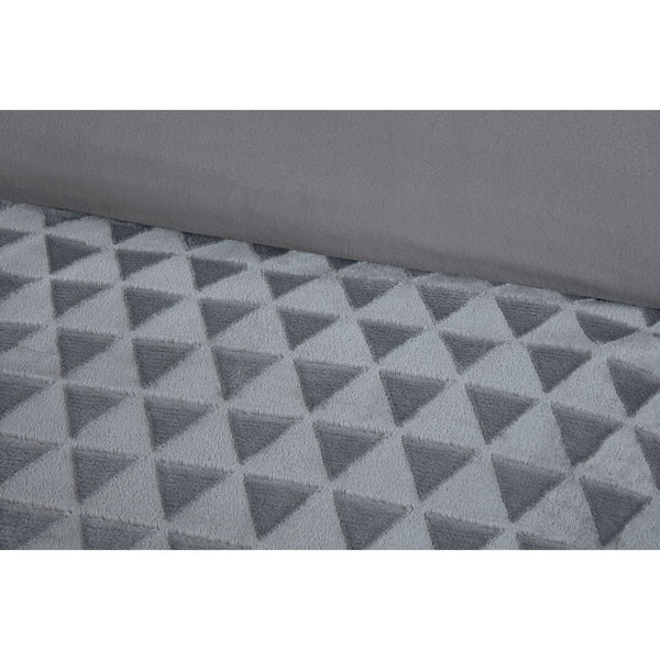 Diamond Drift Teddy Duvet Cover Set | Luxurious Textured Fleece with 3D Diamond Pattern | Ultra-Soft Plush Microfibre in Silver Grey or Navy | Includes Pillowcases – Warm, Cosy & Breathable Bedding – Single, Double, King Sizes | Machine Washable | Fast Di