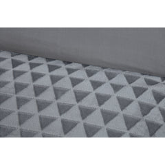 Diamond Drift Teddy Duvet Cover Set | Luxurious Textured Fleece with 3D Diamond Pattern | Ultra-Soft Plush Microfibre in Silver Grey or Navy | Includes Pillowcases – Warm, Cosy & Breathable Bedding – Single, Double, King Sizes | Machine Washable | Fast Di
