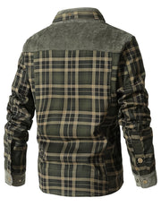 US Size Men'S Casual High-Quality Fall/Winter Plaid Jacket