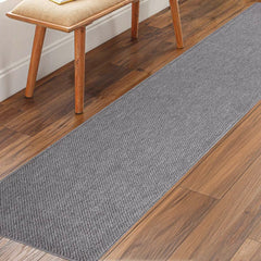 Off the Loom Runner in Grey, 60 X 213 Cm