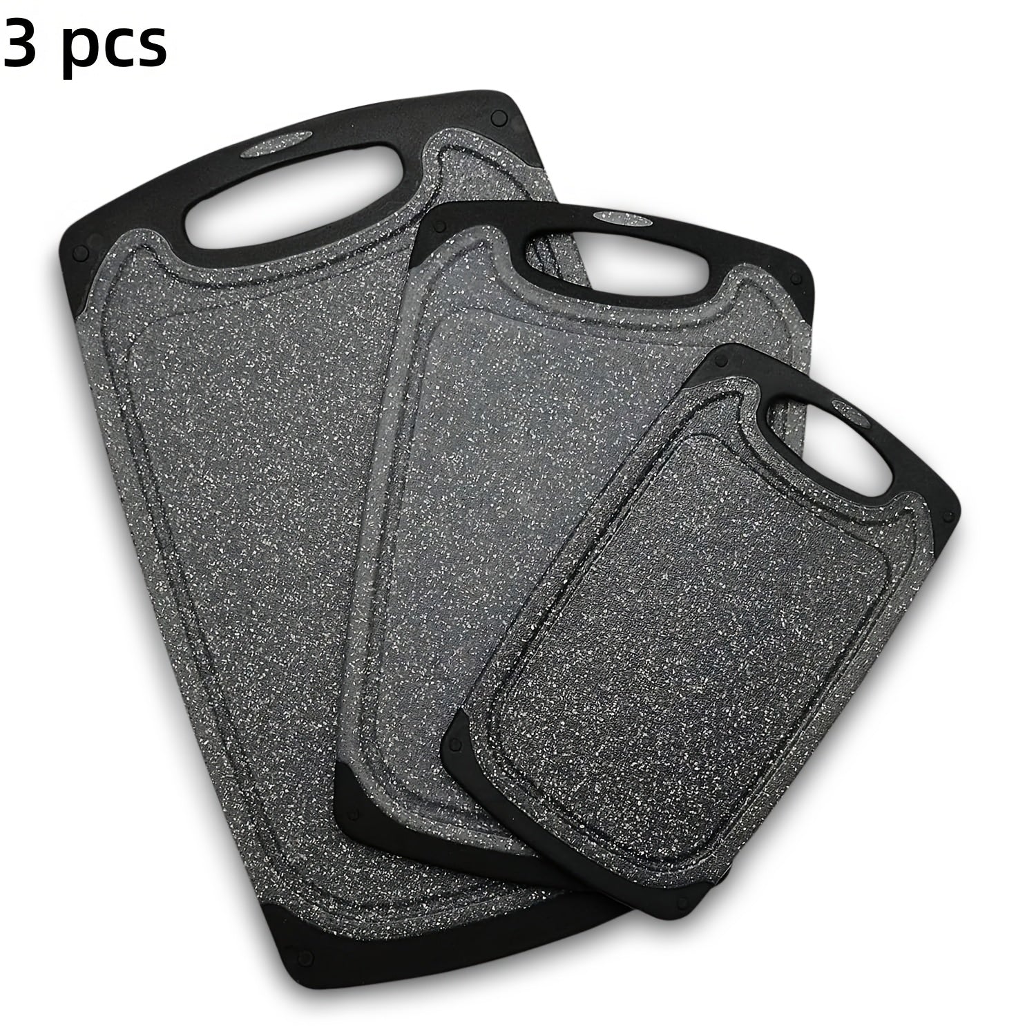 3pcs/13pcs Kitchen Cutting Board, Plastic Cutting Board, Thick Cutting Board, Suitable For Cutting Meat, Vegetables, And Fruits, With Easy-grip Handle, Dishwasher Safe.