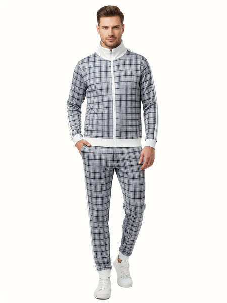 Men's Casual Tracksuits Long Sleeve Jogging Suits Sweatsuit Sets Track Jackets and Pants 2pcs track suits for men set
