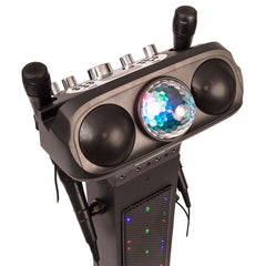 Easy Karaoke Bluetooth Pedestal Karaoke System with Light Effects, EKS468BT