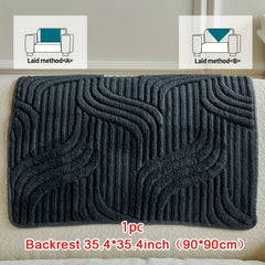 1pc Plush Non-Slip Sofa Cover, Modern Luxury, Pet-Friendly, Breathable, Fashionable Home Decor