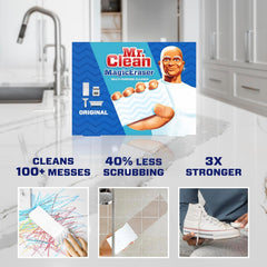 Mr. Clean Magic Eraser Original Cleaning Pads with Durafoam, Pack of 6