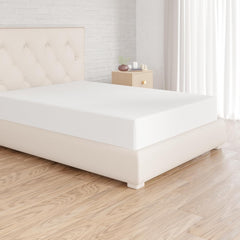 Amazon Basics Soft Microfibre Single Fitted Sheet, Deep Pocket 12 Inch (30 Cm), White