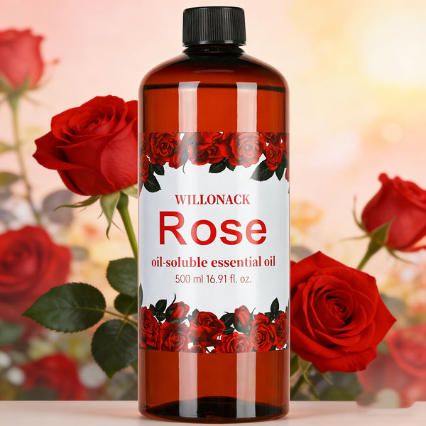 WILLONACK Large Bottle Essential Oil Refill Suitable for All Diffusers, Bulk 500ml/16.91oz with 8 Scents (White Peach, Lavender, Gardenia) - Hotel-Grade Oils for Home, Diffuser Machines, Gift Choice, Plastic Bottle Refill