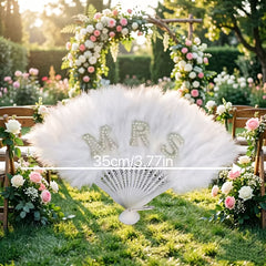 [Wifey Fan] 1pc WIFEY/MRS Fan Adult Novelty Party Gift, Wedding Additions, Bridesmaids, Grooms, Brides, Grooms Additions, Singles Party, Honeymoon Additions, The Best Gift for Your Partner