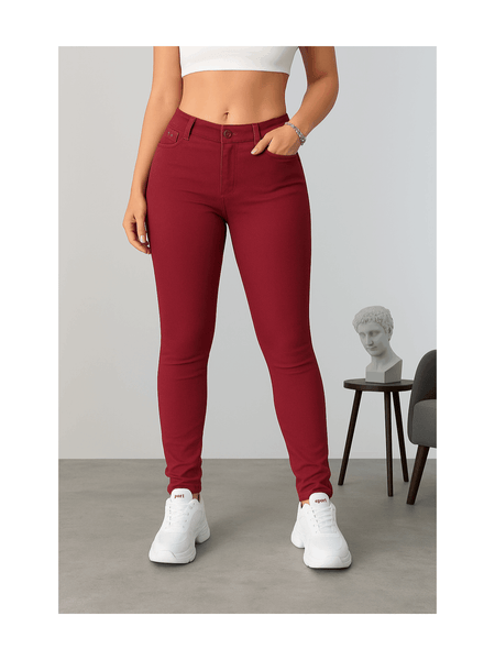 Women’s High-Waisted Stretch Jeans LOOK Jeggings Slim Fit Skinny Denim Trousers – Comfortable, Soft, Pull-On Elastic Waist Pants for Shaping Body Contour, Casual Everyday Wear, Lightweight, Breathable, Stretchy Jean Leggings, Fashion Essentials, Slimming