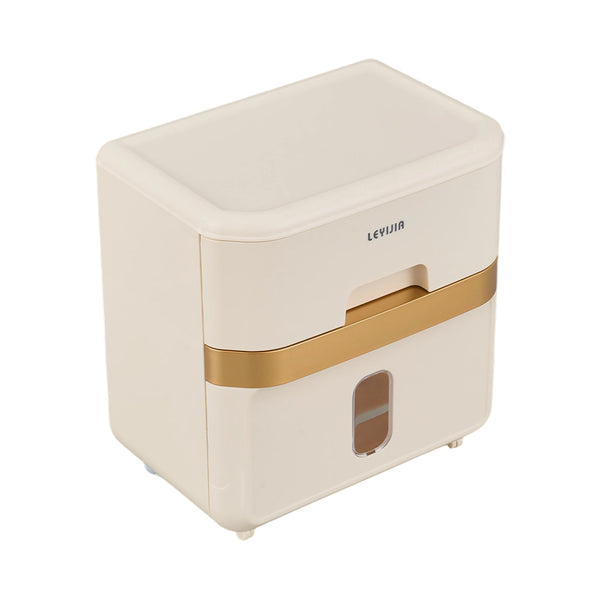 Luxury-inspired no-drill wall-mounted tissue dispenser, waterproof bathroom storage rack, kitchen paper holder, toilet roll holder, dual-purpose tissue/roll dispenser, multi-functional tissue storage rack. Compact design suitable for bathrooms, kitchens,