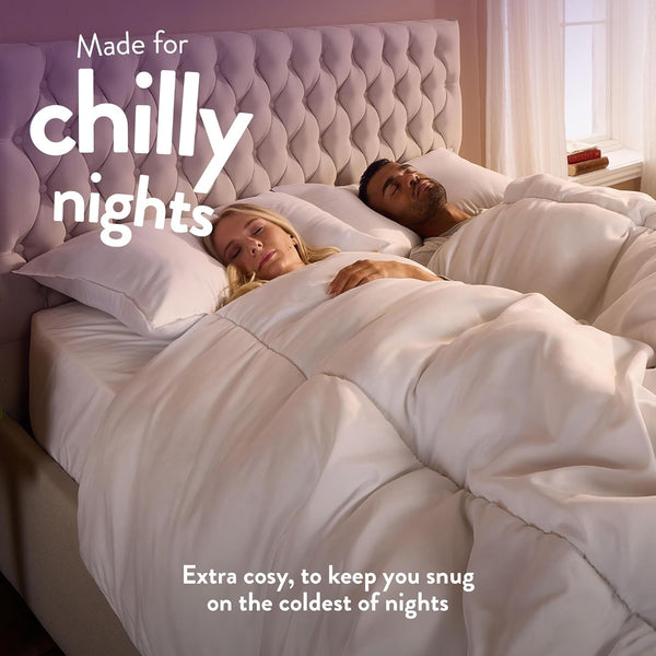 Slumberdown Chilly Nights 15 Tog Double Duvet - Extra Warm, Thick & Cosy Winter Quilt for Cold Nights | Uk-Made, Soft Touch Cover, Non-Allergenic & Washable (200 X 200Cm)