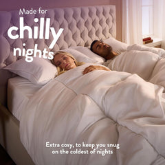 Slumberdown Chilly Nights 15 Tog Double Duvet - Extra Warm, Thick & Cosy Winter Quilt for Cold Nights | Uk-Made, Soft Touch Cover, Non-Allergenic & Washable (200 X 200Cm)