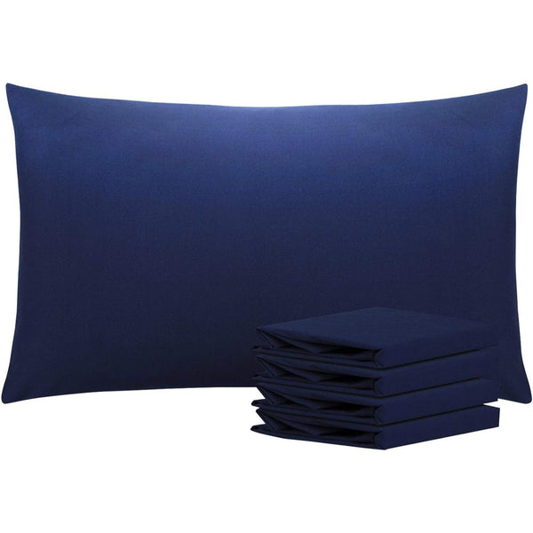 Pack of 2 Softtouch Ultra-Fine Pillowcases, 200Tc Pure 100% Polycotton Envelope Closure Pillow Covers, Available in a Variety of Colors, Fade-Resistant Fabric Bedding, Suitable for Various Style Settings, Machine Washable.