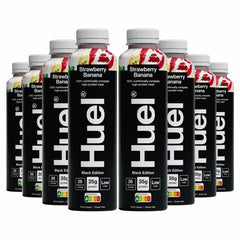 Huel Complete Meal Drink Black Edition Strawberry Banana, 8 X 500Ml
