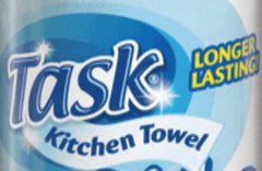 Task Kitchen Towel Super Absorbent Jumbo Rolls – 3X Jumbo Rolls – Ideal for Spills, Cleaning Windows and Messes All Around – All Purpose - Jumbo Size for Extra Use, White