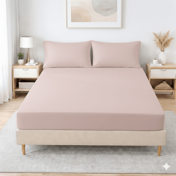 30cm Extra Deep Fitted Sheet - Premium Brushed Microfiber Bed Sheet, Super Soft & Breathable, Elasticated Corners for Snug Fit, Single/Double/King/Super King Sizes