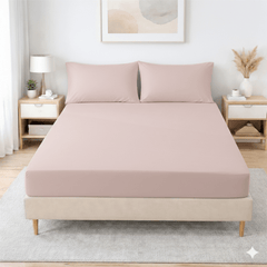 30cm Extra Deep Fitted Sheet - Premium Brushed Microfiber Bed Sheet, Super Soft & Breathable, Elasticated Corners for Snug Fit, Single/Double/King/Super King Sizes