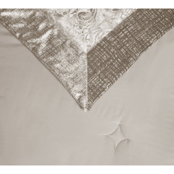 3 Piece Velvet Quilted Bedspread Set Jacquard Damask Bed Cover with Pillow Shams | Luxury Soft Polyester Bedspread for Double King Super King Beds | Modern Elegant Bedroom Bedding Set