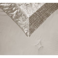 3 Piece Velvet Quilted Bedspread Set Jacquard Damask Bed Cover with Pillow Shams | Luxury Soft Polyester Bedspread for Double King Super King Beds | Modern Elegant Bedroom Bedding Set