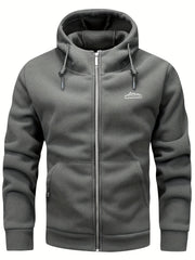Autumn/Winter Hooded Cardigan Sweatshirt for Men and Women, Thickened Polar Sweatshirt Jacket
