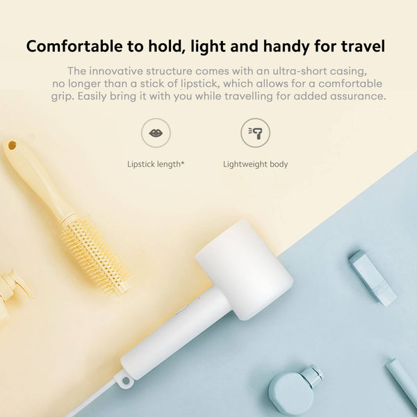 Xiaomi Ionic Hair Dryer H300,20 M/S Super Large Air Flow,2-Speed Three Temperature Settings,Powerful And Fast Hair Dryer, Hot And Cold Air Constant Temperature Hair Care Without Damage