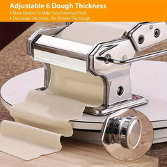 22 X 20.8 X 15.5 Cm Stainless Steel Adjustable Pasta Maker Machine Lasagne Spaghetti Ravioli Cutter