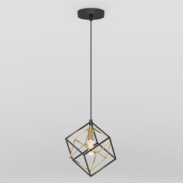 Artika Imperium 1-Pendant Light Fixture in Black & Gold