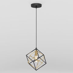 Artika Imperium 1-Pendant Light Fixture in Black & Gold