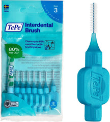 Tepe Interdental Brush, Original, Yellow, 0.7Mm/Iso 4, 8Pcs, Efficient Cleaning between Teeth, Plaque Remover and Dental Flosser for Small Gaps