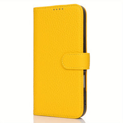 Phone Case: Magnetic Closure Genuine Leather Wallet Case for iPhone 17 Series RFID Blocking 4 Card Slots Premium Protection for 17 Pro Max 17 Air 17 Pro