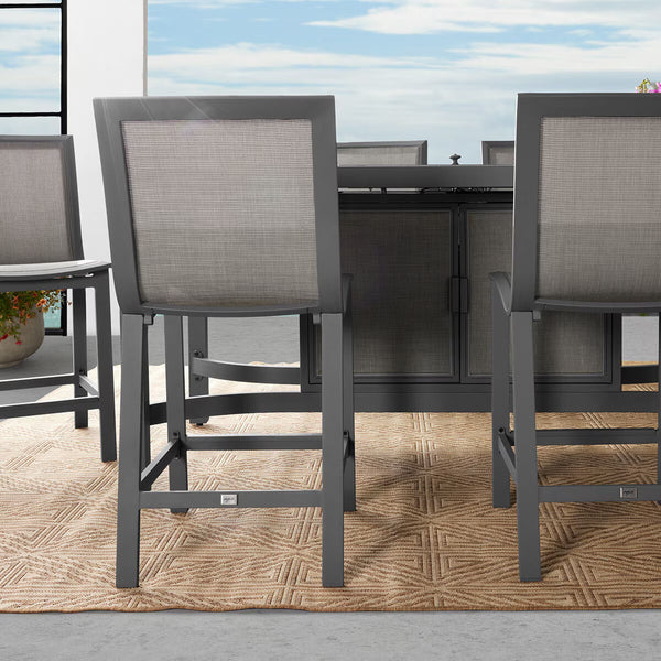 Agio Maricopa 7 Piece High Fire Dining Set + Cover