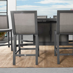 Agio Maricopa 7 Piece High Fire Dining Set + Cover